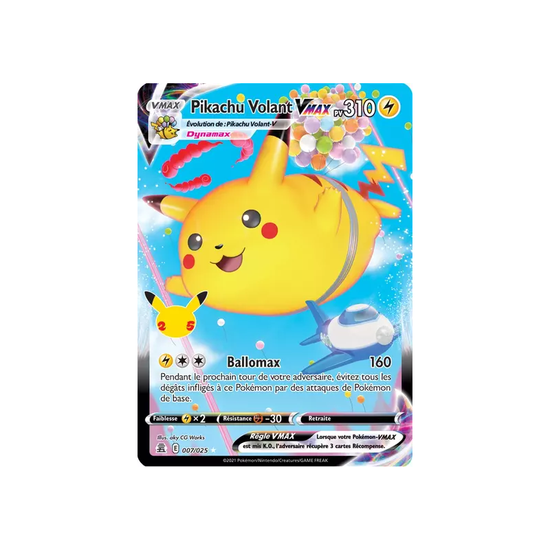 Pikachu Volant VMAX CEL - 007/025