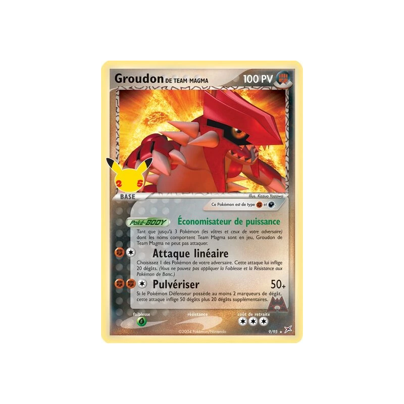 Groudon de Team Magma (Célébrations) MA - 09/95