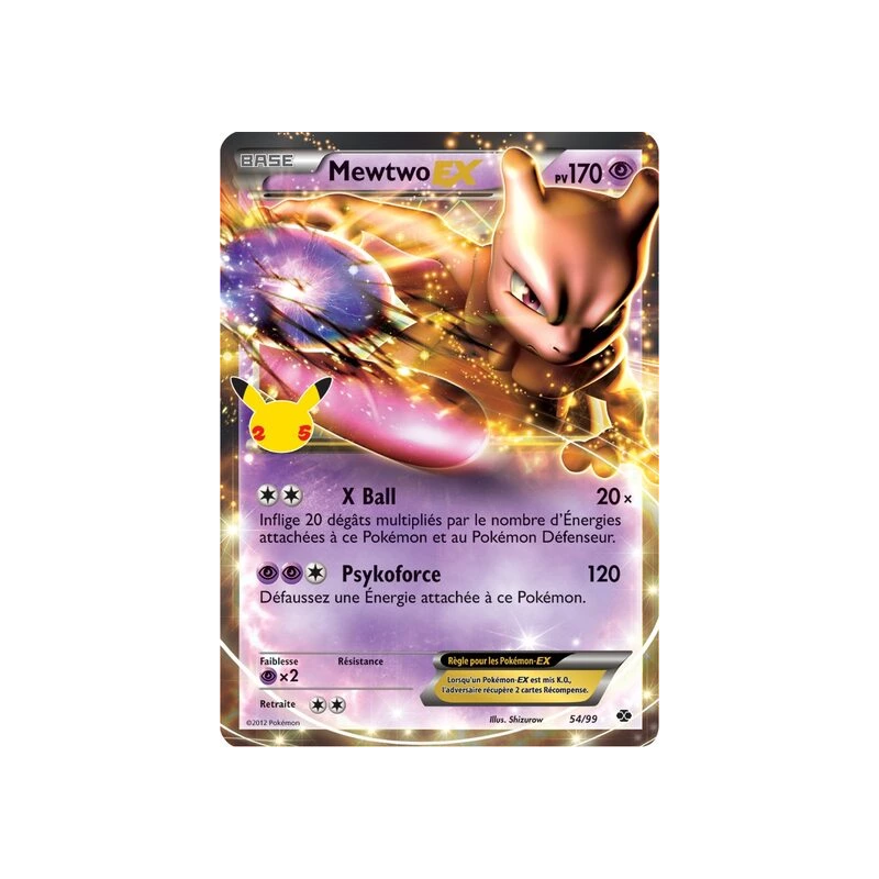 Mewtwo EX (Célébrations) NXD - 54/99