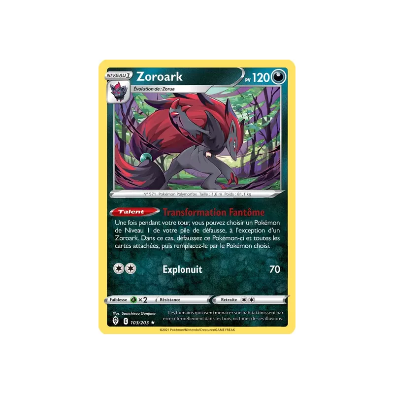Zoroark EVS - 103/203