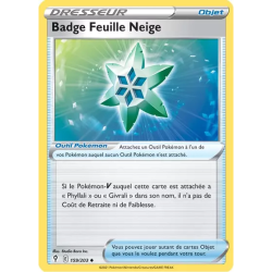 Badge Feuille Neige EVS - 159/203