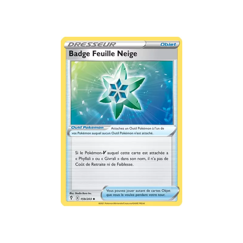 Badge Feuille Neige EVS - 159/203