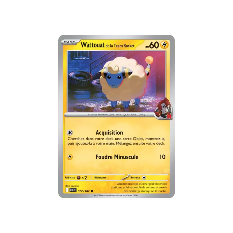 Wattouat de la Team Rocket DRI - 072/182