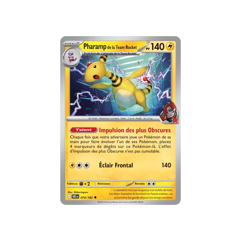 Pharamp de la Team Rocket DRI - 074/182