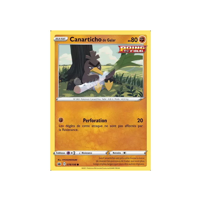 Canarticho de Galar CRE - 078/198