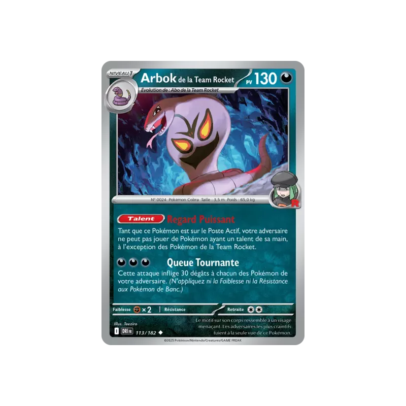 Arbok de la Team Rocket DRI - 113/182