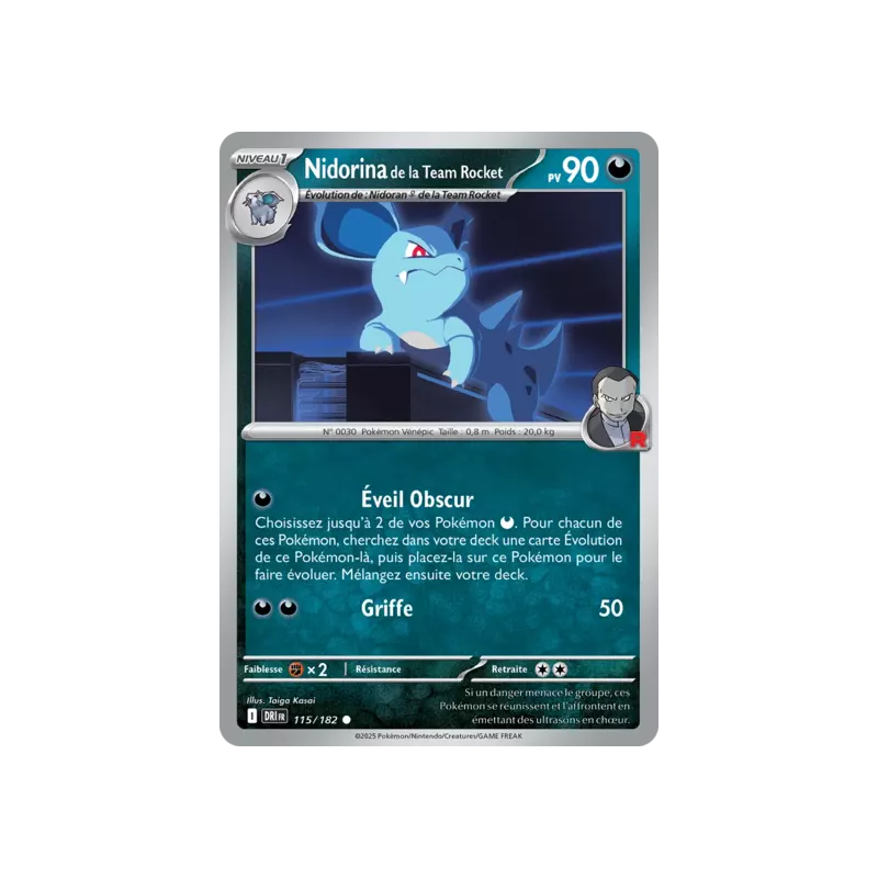 Nidorina de la Team Rocket DRI - 115/182