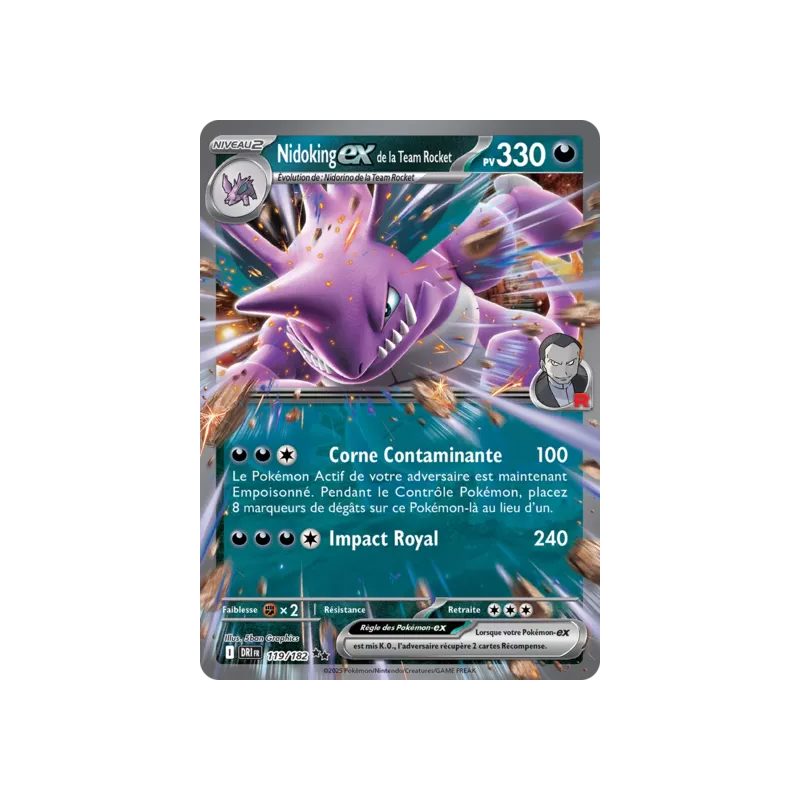 Nidoking EX de la Team Rocket DRI - 119/182