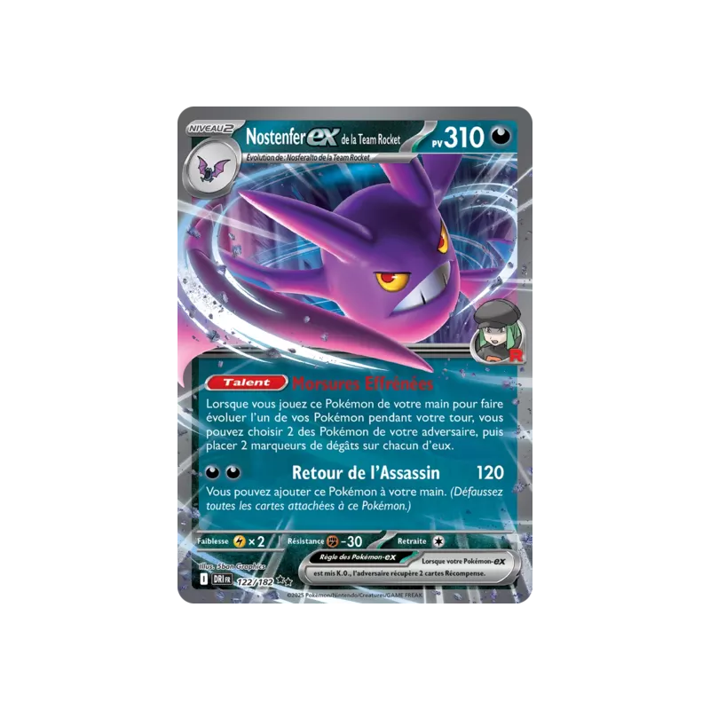Nostenfer EX de la Team Rocket DRI - 122/182