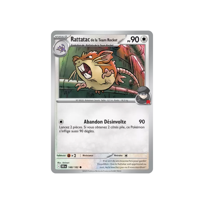 Rattatac de la Team Rocket DRI - 148/182