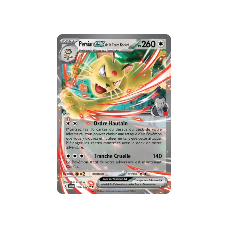 Persian EX de la Team Rocket DRI - 150/182