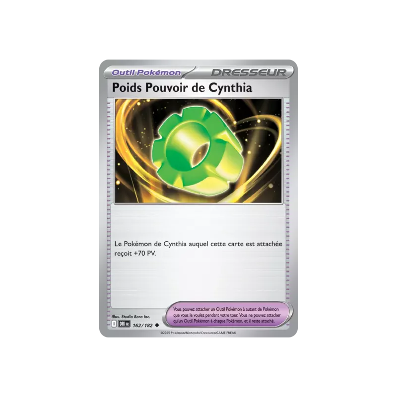 Poids Pouvoir de Cynthia DRI - 162/182