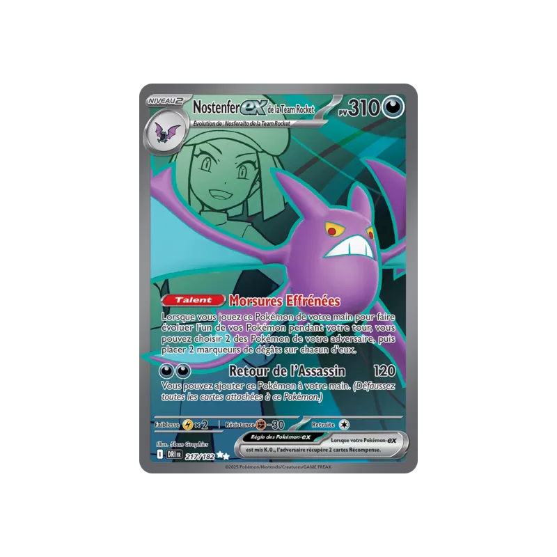 Nostenfer EX de la Team Rocket DRI - 217/182