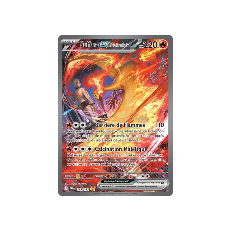 Sulfura EX de la Team Rocket DRI - 229/182