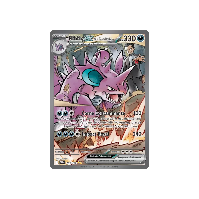 Nidoking EX de la Team Rocket DRI - 233/182
