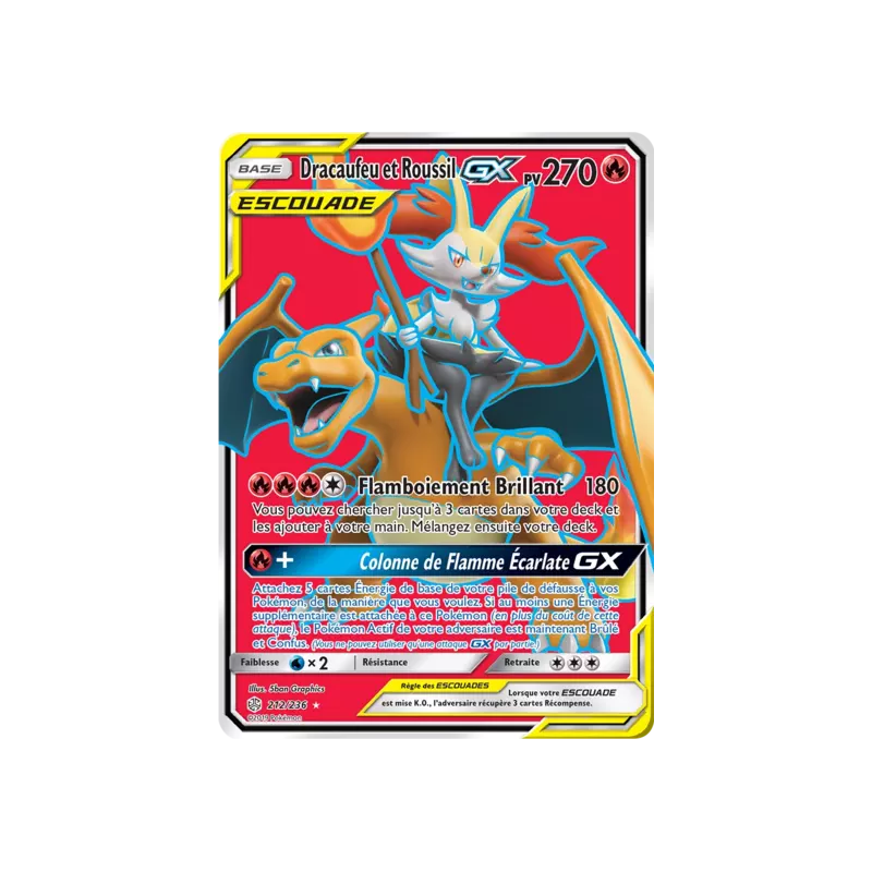 Dracaufeu et Roussil Escouade CEC - 212/236