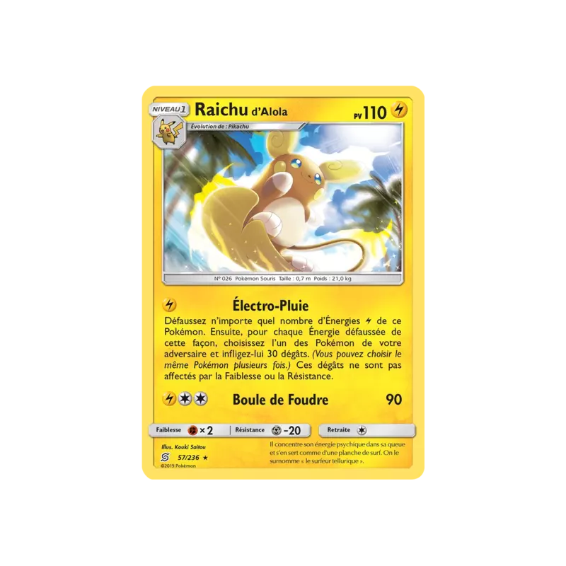 Raichu d'Alola UNM - 057/236
