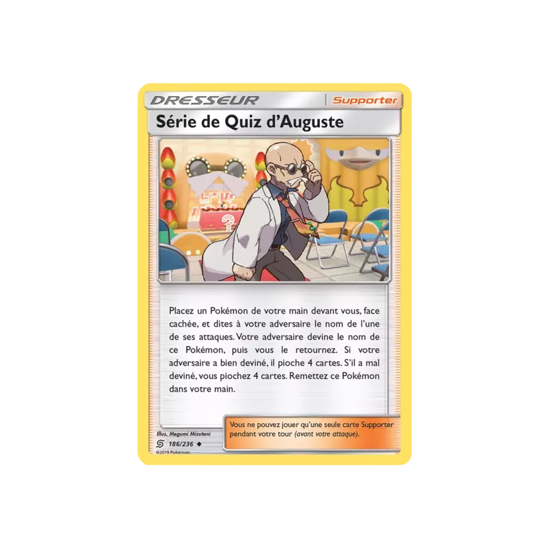 Série de Quiz d'Auguste UNM - 186/236