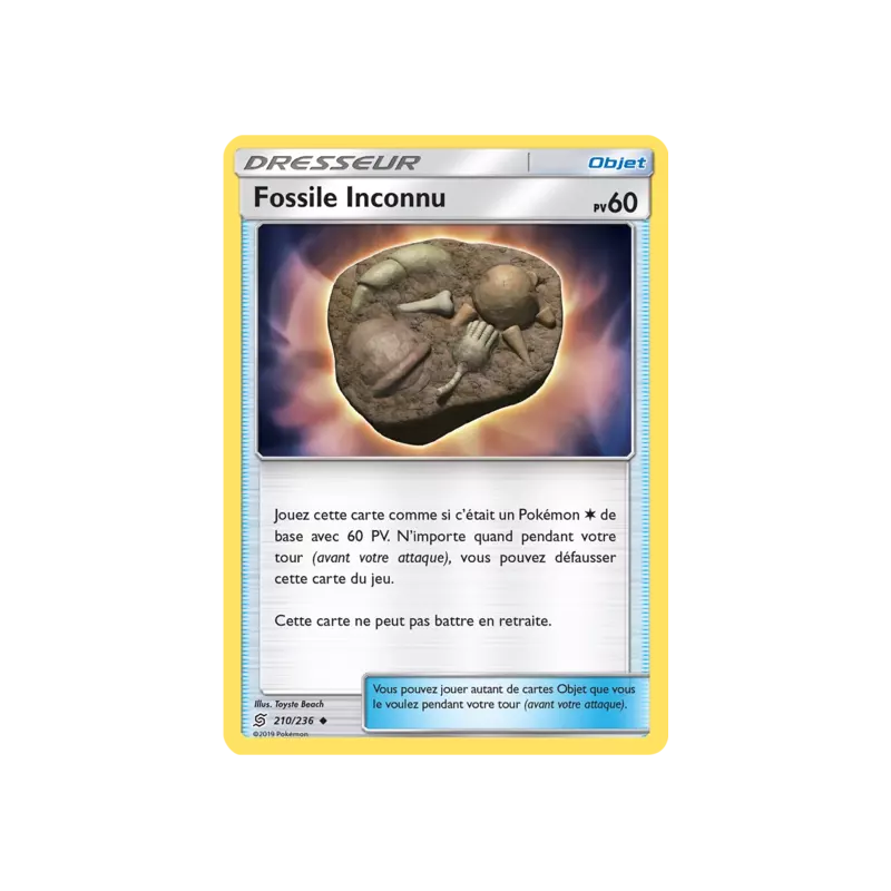 Fossile Inconnu UNM - 210/236