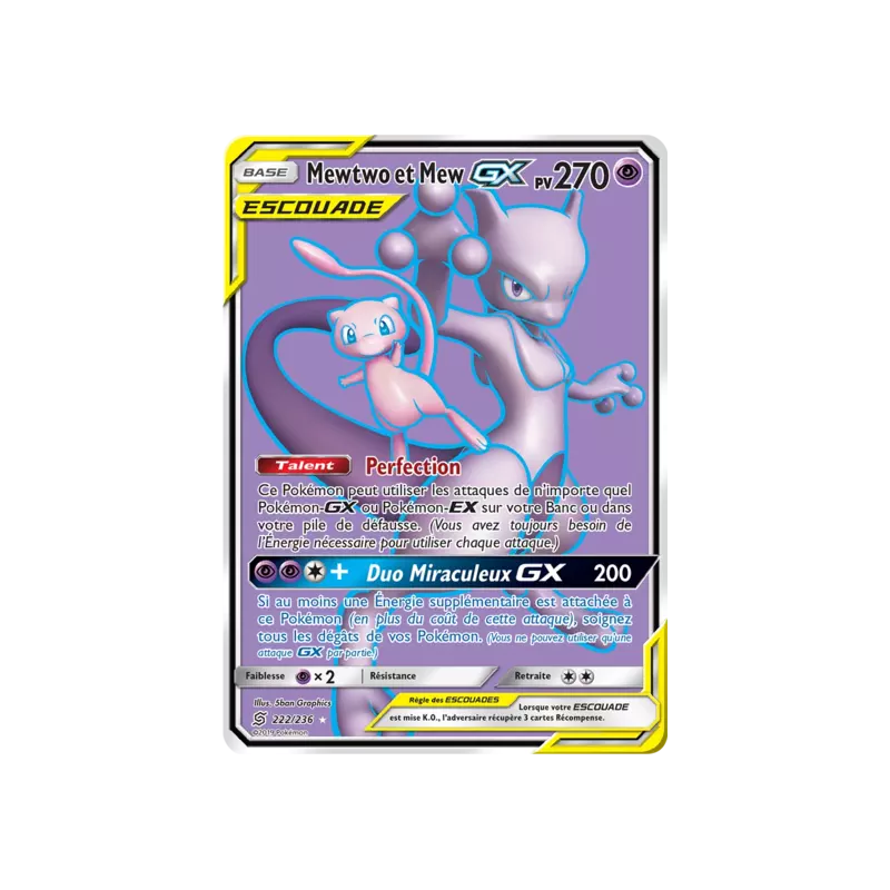 Mewtwo et Mew Escouade UNM - 222/236