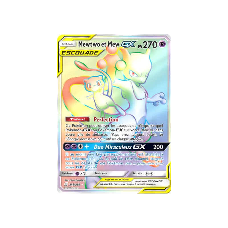 Mewtwo et Mew Escouade UNM - 242/236