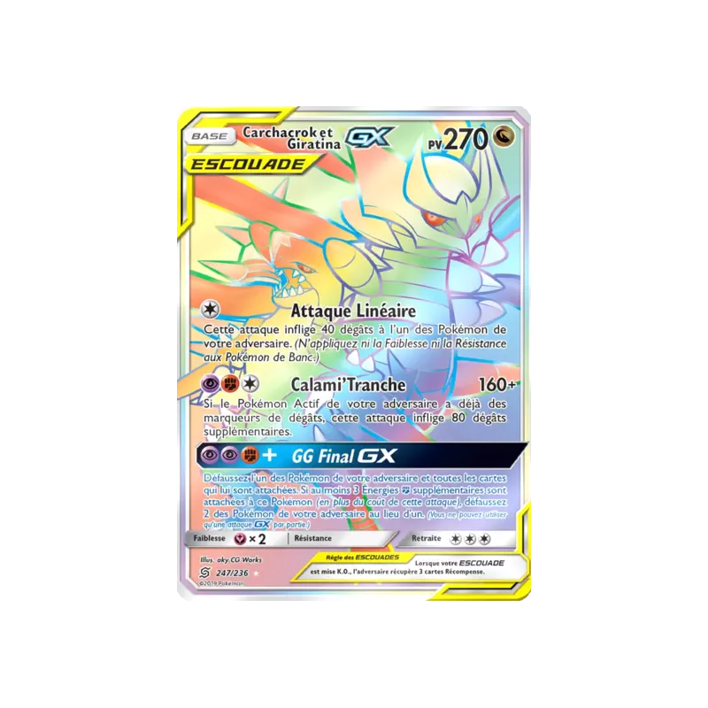 Carchacrok et Giratina Escouade UNM - 247/236