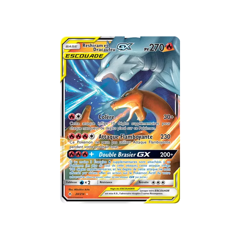 Reshiram et Dracaufeu Escouade UNB - 020/214
