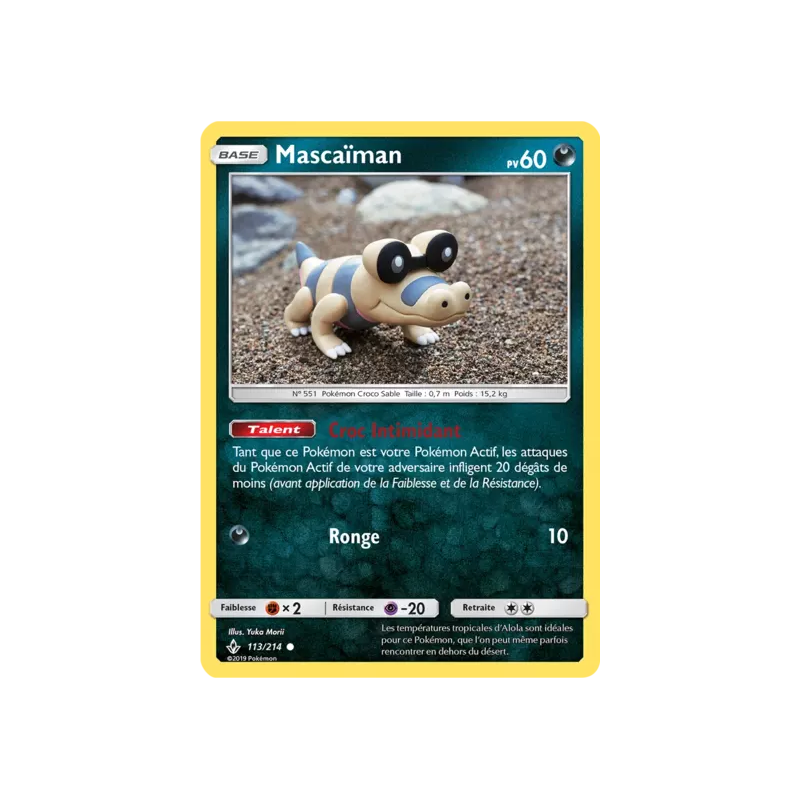 Mascaïman UNB - 113/214