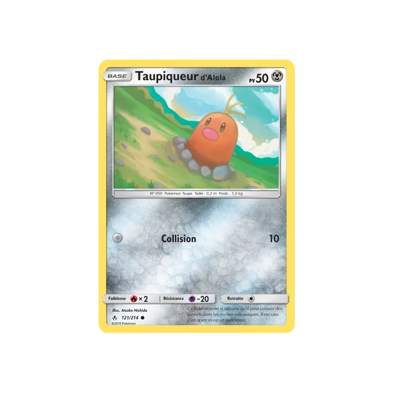 Taupiqueur d'Alola UNB - 121/214