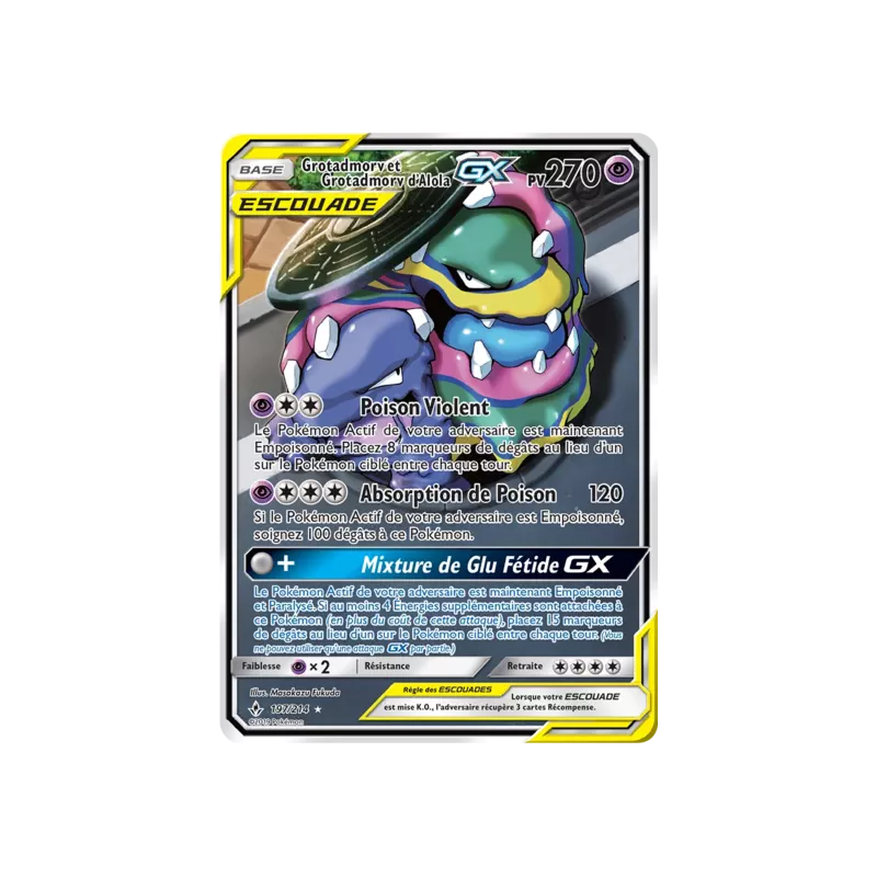 Grotadmorv et Grotadmorv d'Alola Escouade UNB - 197/214