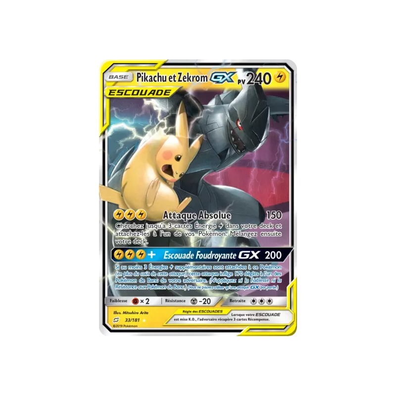 Pikachu et Zekrom Escouade TEU - 033/181