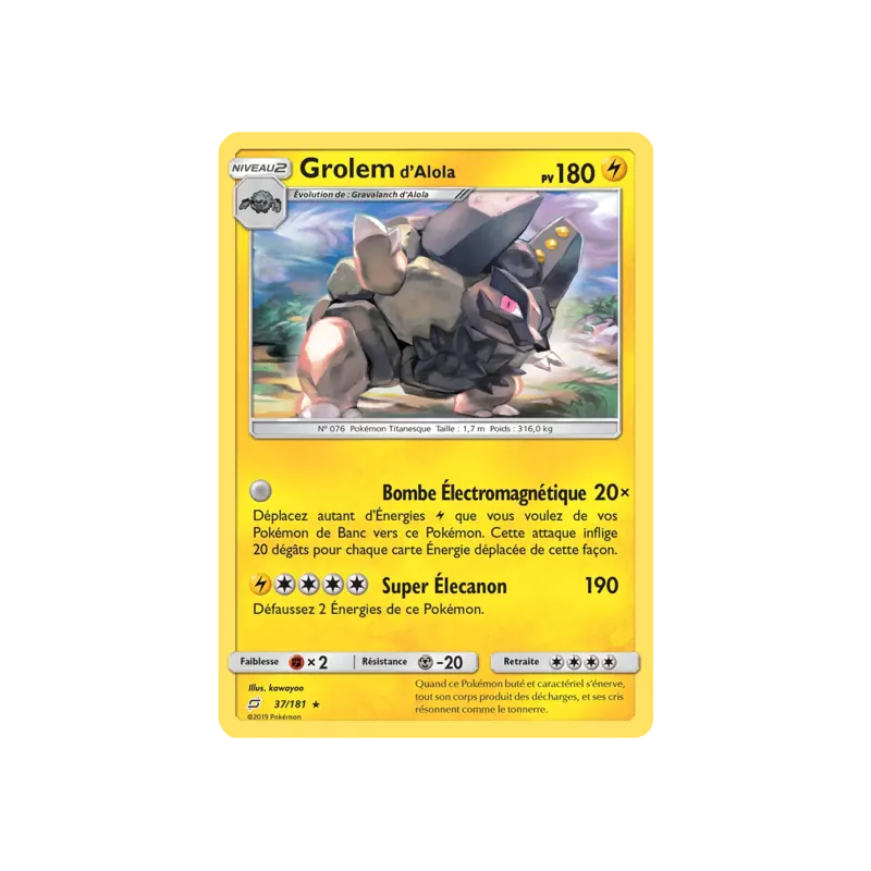 Grolem d'Alola TEU - 037/181