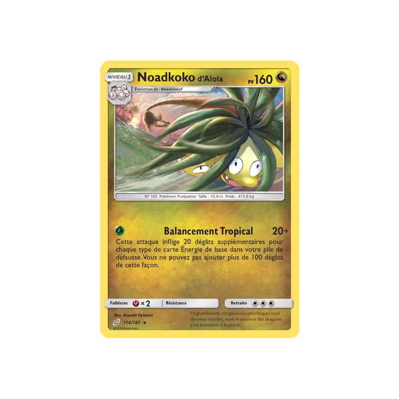 Noadkoko d'Alola TEU - 114/181