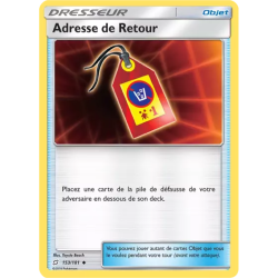 Adresse de Retour TEU - 153/181