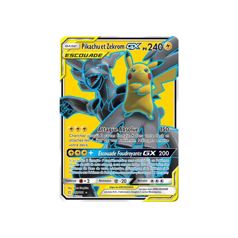 Pikachu et Zekrom Escouade TEU - 162/181