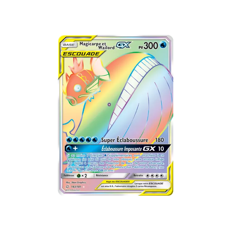 Magicarpe et Wailord Escouade TEU - 183/181