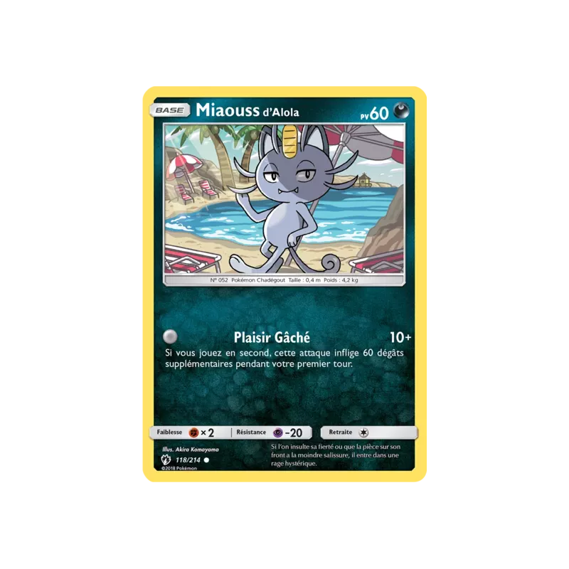 Miaouss d'Alola LOT - 118/214