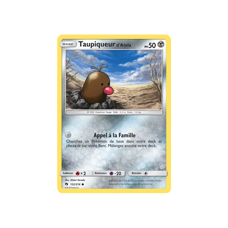 Taupiqueur d'Alola LOT - 122/214