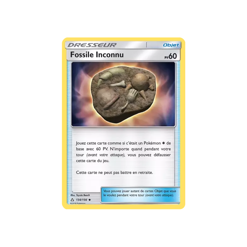 Fossile Inconnu UPR - 134/156