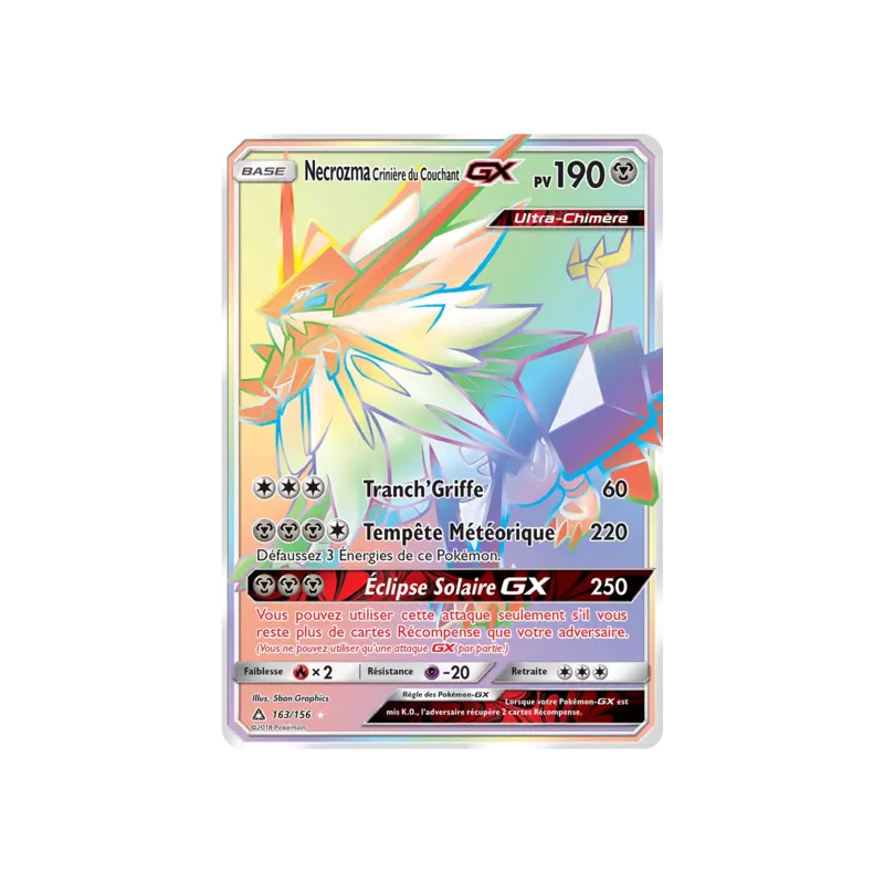 Necrozma Crinière du Couchant GX UPR - 163/156