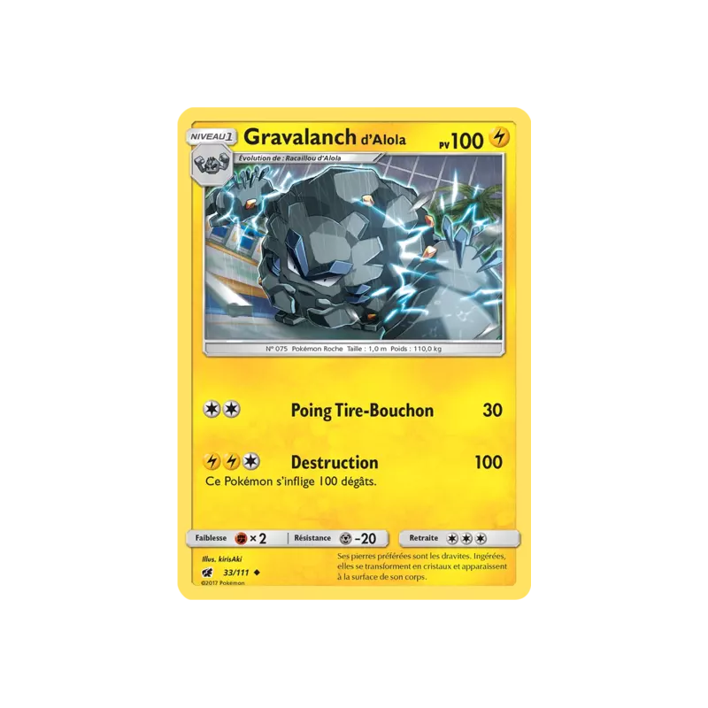 Gravalanch d'Alola CIN - 033/111