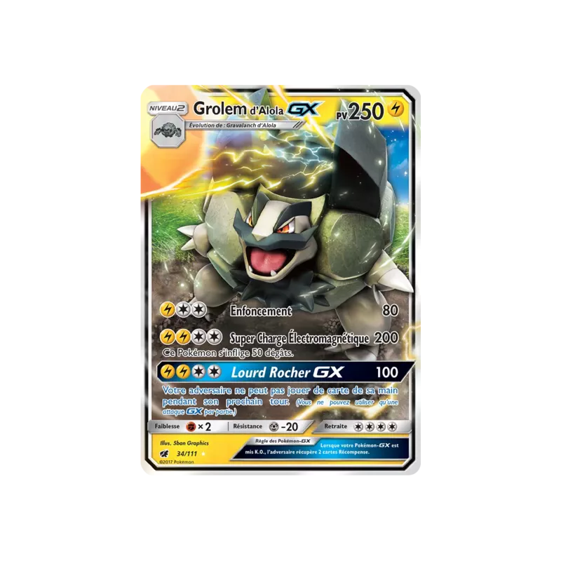 Grolem d'Alola GX CIN - 034/111