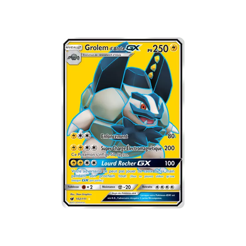 Grolem d'Alola GX CIN - 102/111