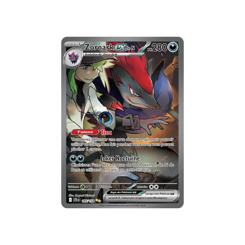 Zoroark EX de N JTG - 185/159