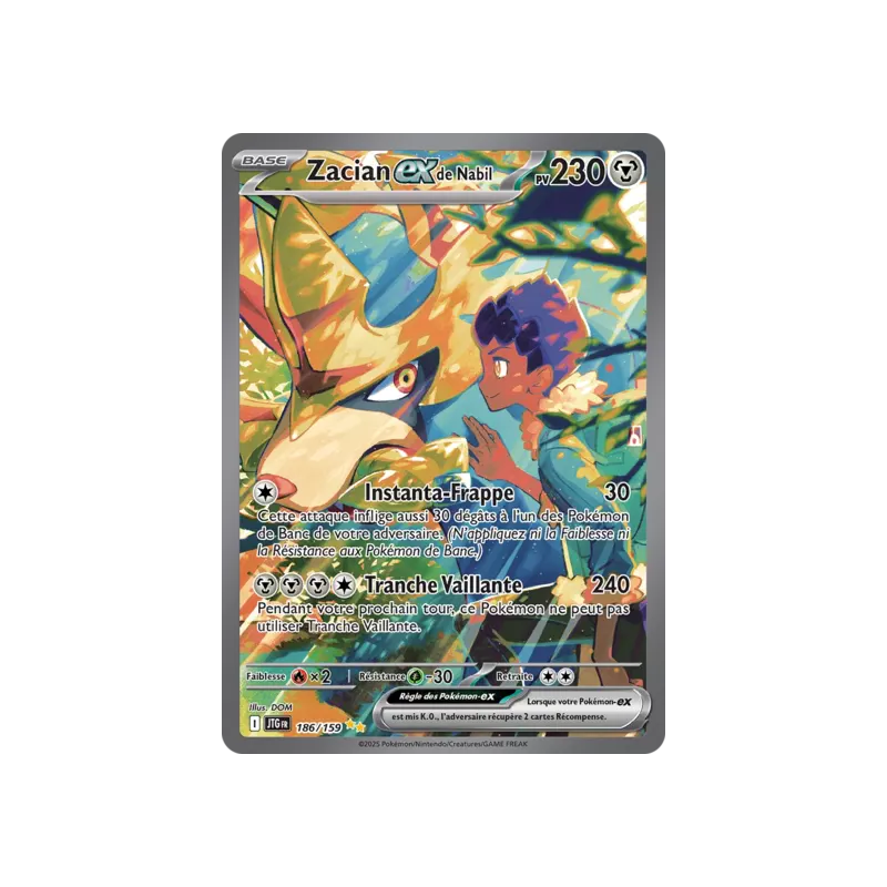 Zacian EX de Nabil JTG - 186/159