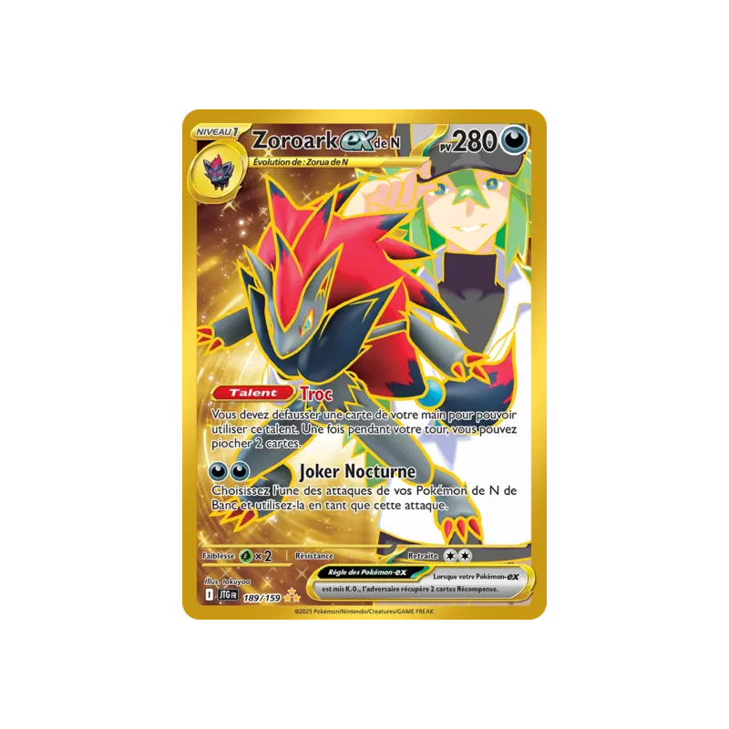Zoroark EX de N JTG - 189/159
